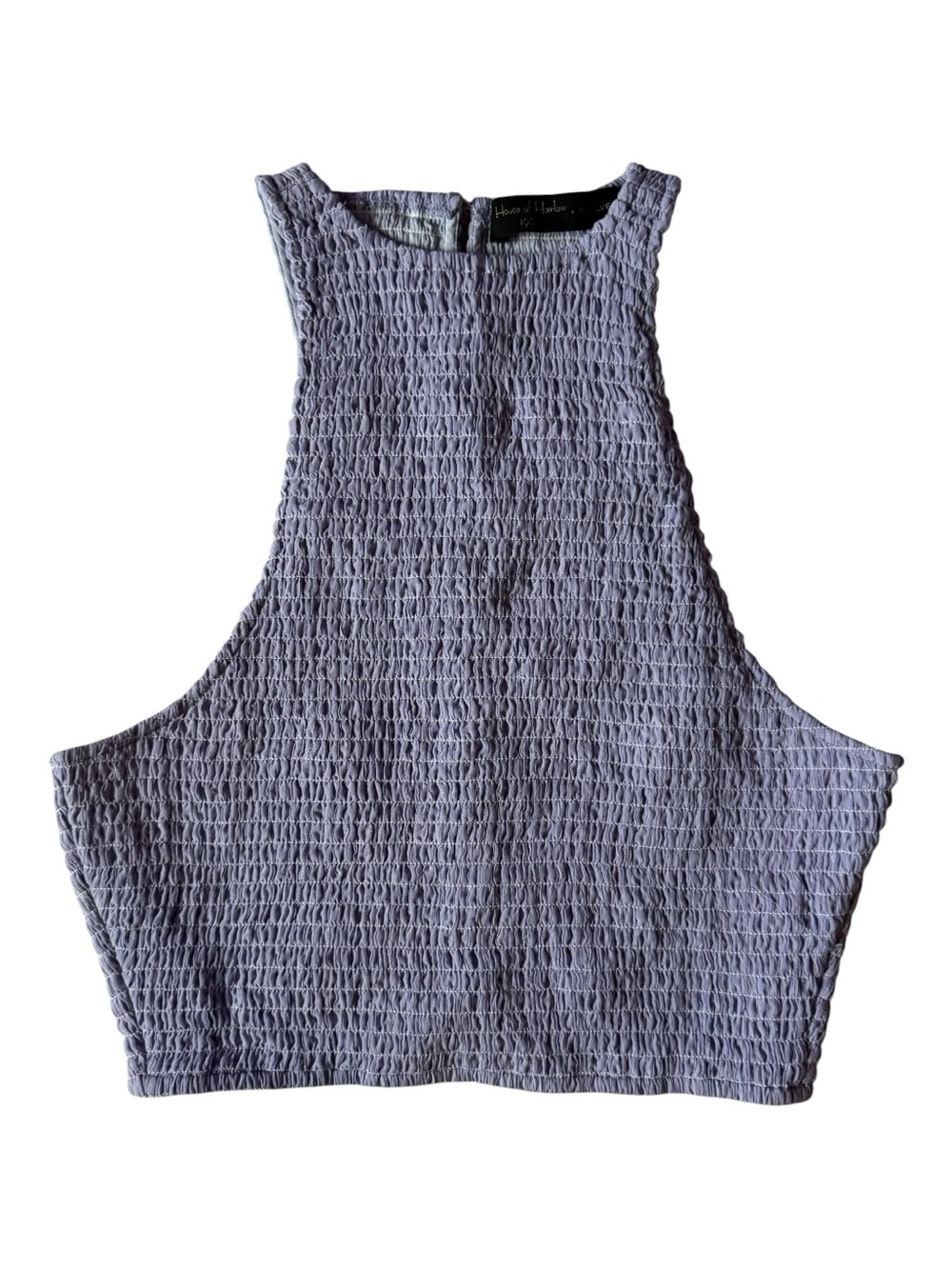 House of Harlow 1960 x REVOLVE Portofino Smocked Crop Top Periwinkle Size Small